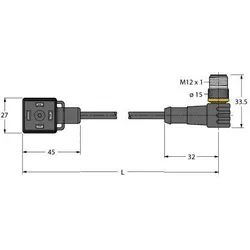 Turck Ventilsteckverbinder VAS04K81E2WSC5T/TXL