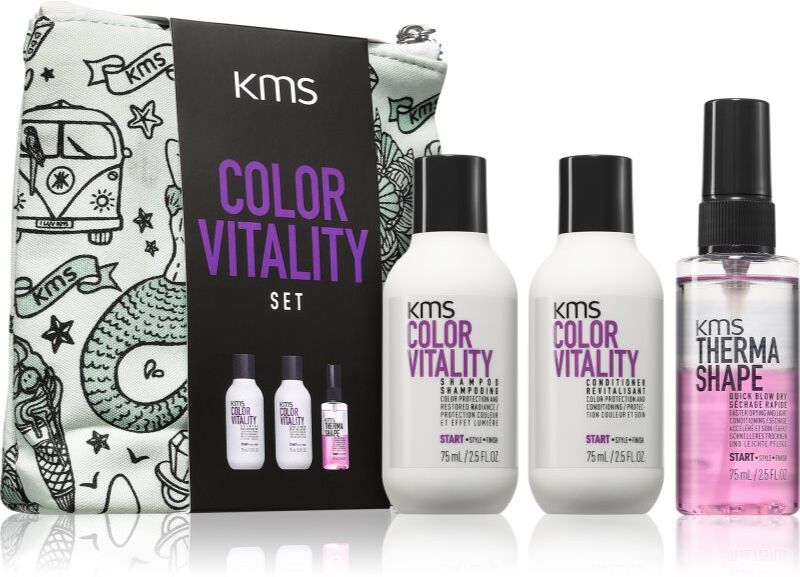 KMS Color Vitality Set kit voyage pour cheveux colorés
