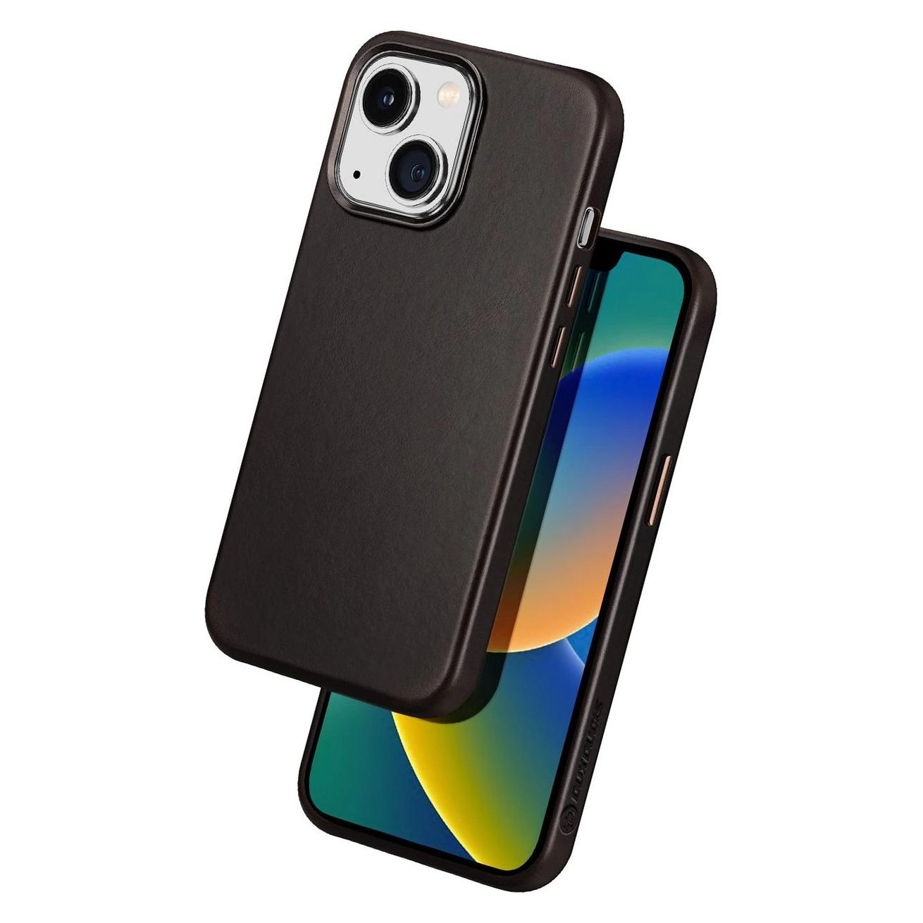 Dux Ducis Naples Series Echtleder Hülle (Apple iPhone 14 Plus) (Dux Ducis Naples Apple iPhone 14 Plus Coffe)