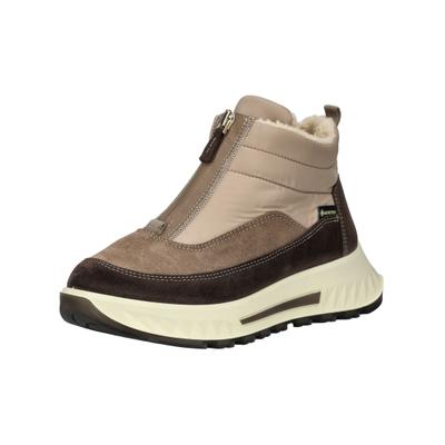 Stiefelette ARA "Ara Stiefelette Lederimitat/Textil", Damen, Gr. 40, braun (braun, beige), Lederimitat, Textil, Schuhe Stiefelette