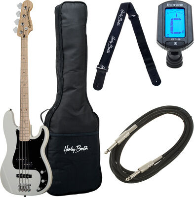 Squier Affinity P Bass MN PJ O Bundle Olympic White