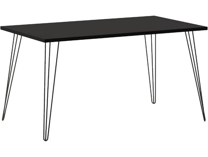 Schreibtisch SCHILDMEYER Hank, Schreibtisch, Made in Germany, B: 140 cm , schwarz (schwarzmatt, schwarz, schwarzmatt), B:140cm H:74cm T:80cm, Tische, Schreibtisch, Solide Verarbeitung - Dieses Produkt ist in Deutschland gefertigt