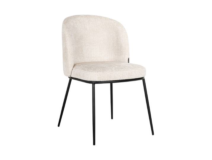 Hochwertiger Design Esszimmerstuhl „Elvi“ im 2er-Set Beige Chenille Richmond Interiors