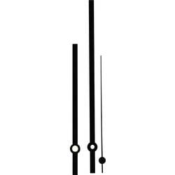 EUROTIME Zeigersatz Standard Aluminium Schwarz Rund 195943
