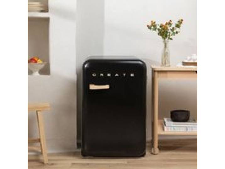 Réfrigérateur rétro - Create - 107L - Esthétique années 50 - Grande capacité