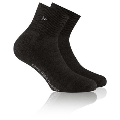 Rohner - Fibre Light Quarter - Multifunktionssocken 44-46 | EU 44-46 schwarz