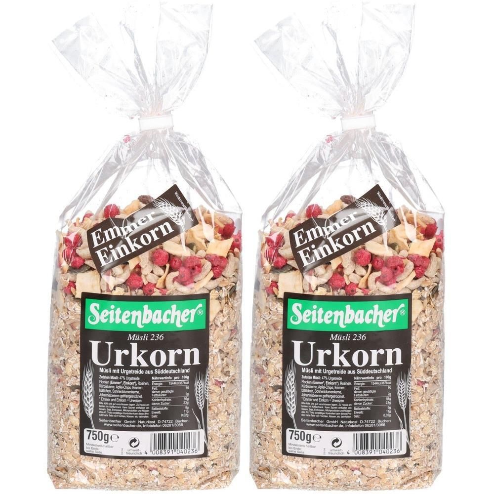 Seitenbacher Sb.-100% Urkornmüsli 2x 2x750 g