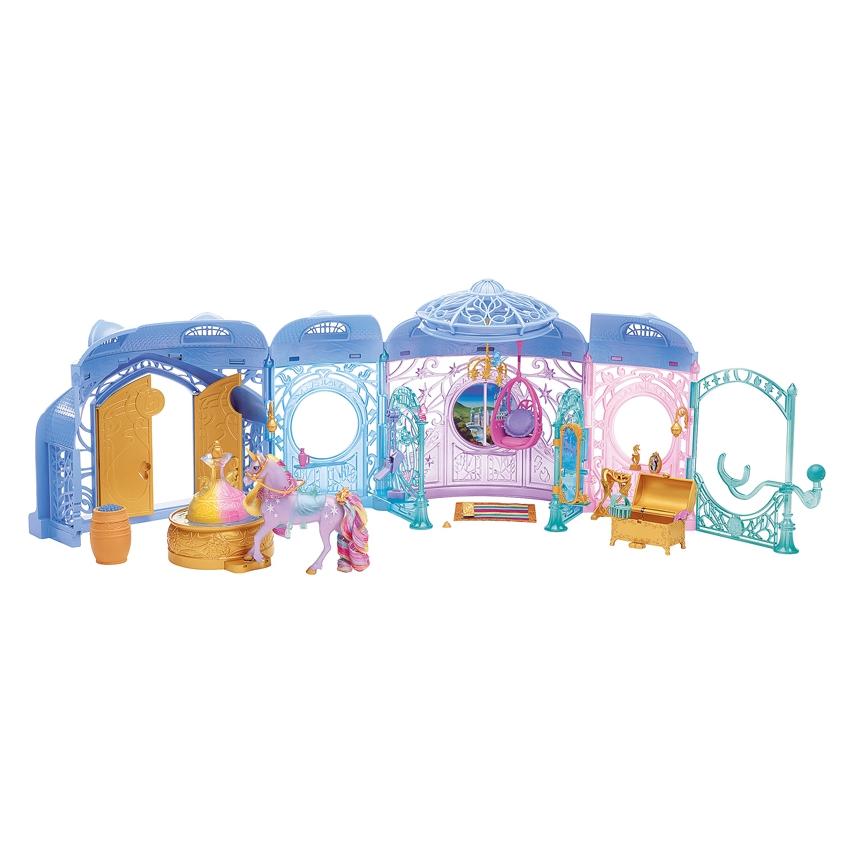 Spin Master Unicorn Academy - Stall Spielset (inkl. Brunnen mit Licht- und Soundeffekten) (6072449)