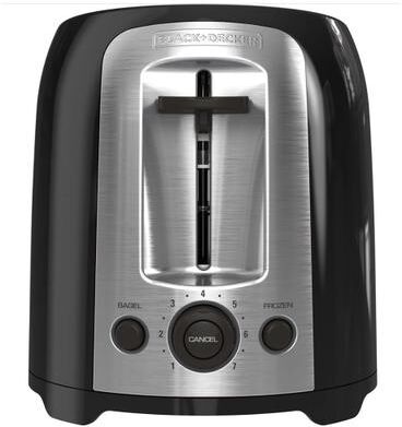 Black & Decker Stainless Steel Black/Silver 2 slot Toaster 12.3 in. H X 9.1 in. W X 8.6 in. D