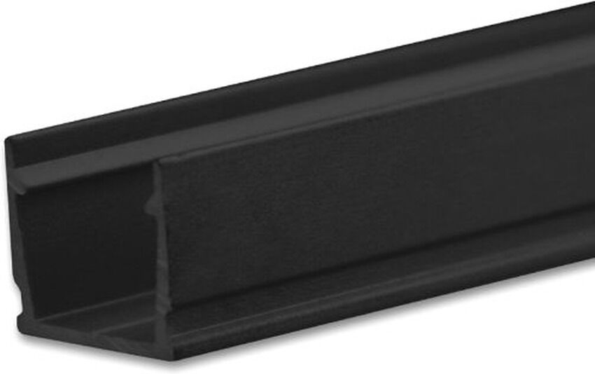 Isoled Led Aufbauprofil Surf10 Aluminium Schwarz Ral 9005, 200cm