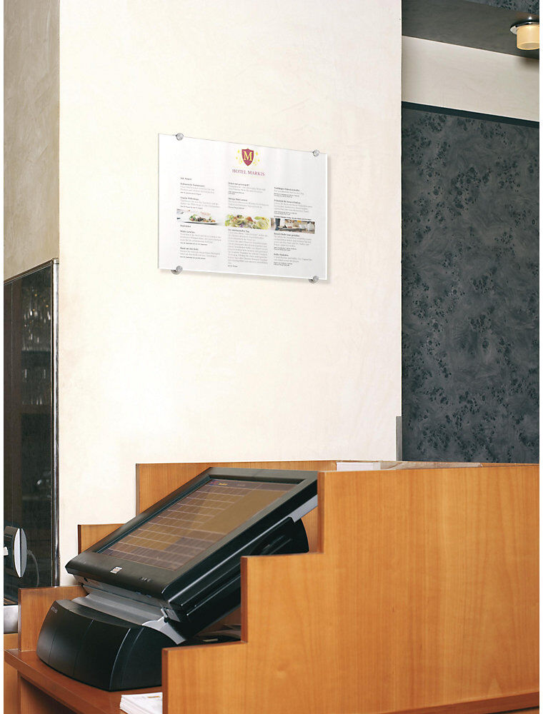 Türschild CRYSTAL SIGN, aus Acrylglas, für DIN A3, HxB 420 x 297 mm DURABLE