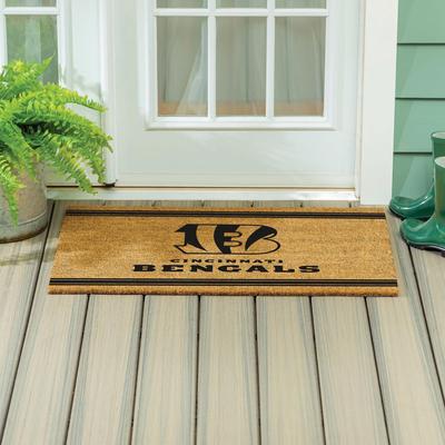 Evergreen Cincinnati Bengals Monochrome Indoor/Outdoor Coir Door Mat