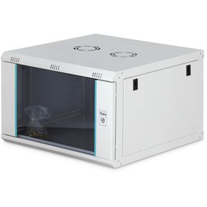 Digitus Netzwerkschrank Dynamic-N Serie, DN-37102, 19 Zoll, Wandgehäuse, 60 kg, 600 x 385 x 600 mm, lichtgrau, 7 HE