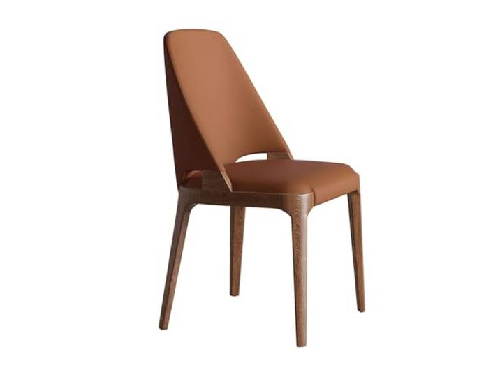 tDZP7yWpc Küchenstühle Moderne Esszimmerstühle aus Leder, Metallbeine, Küchenstuhl for Esszimmer, Wohnzimmer, Schlafzimmer, Beistellstühle(Orange)