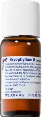 WELEDA AG BRYOPHYLLUM Urtinktur 50 ml 01629065