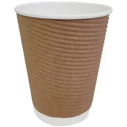 Gastronoble Fiesta Recyclable Heißgetränkebecher - 34cl - 50 Kaffeebecher - Pappbecher