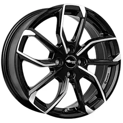 RC Design Rc34 Black Gloss Fully Polished 6.5x16 ET 32 4X108 Alufelge Schwarz