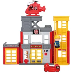 PlayGo Rescue Heroes Feuerwehrstation - 7-teilig.