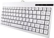 GETT GCQ Cleantype Easy Basic Compact compact toetsenbord met 88 toetsen, USB-aansluiting, wit, Duitse lay-out