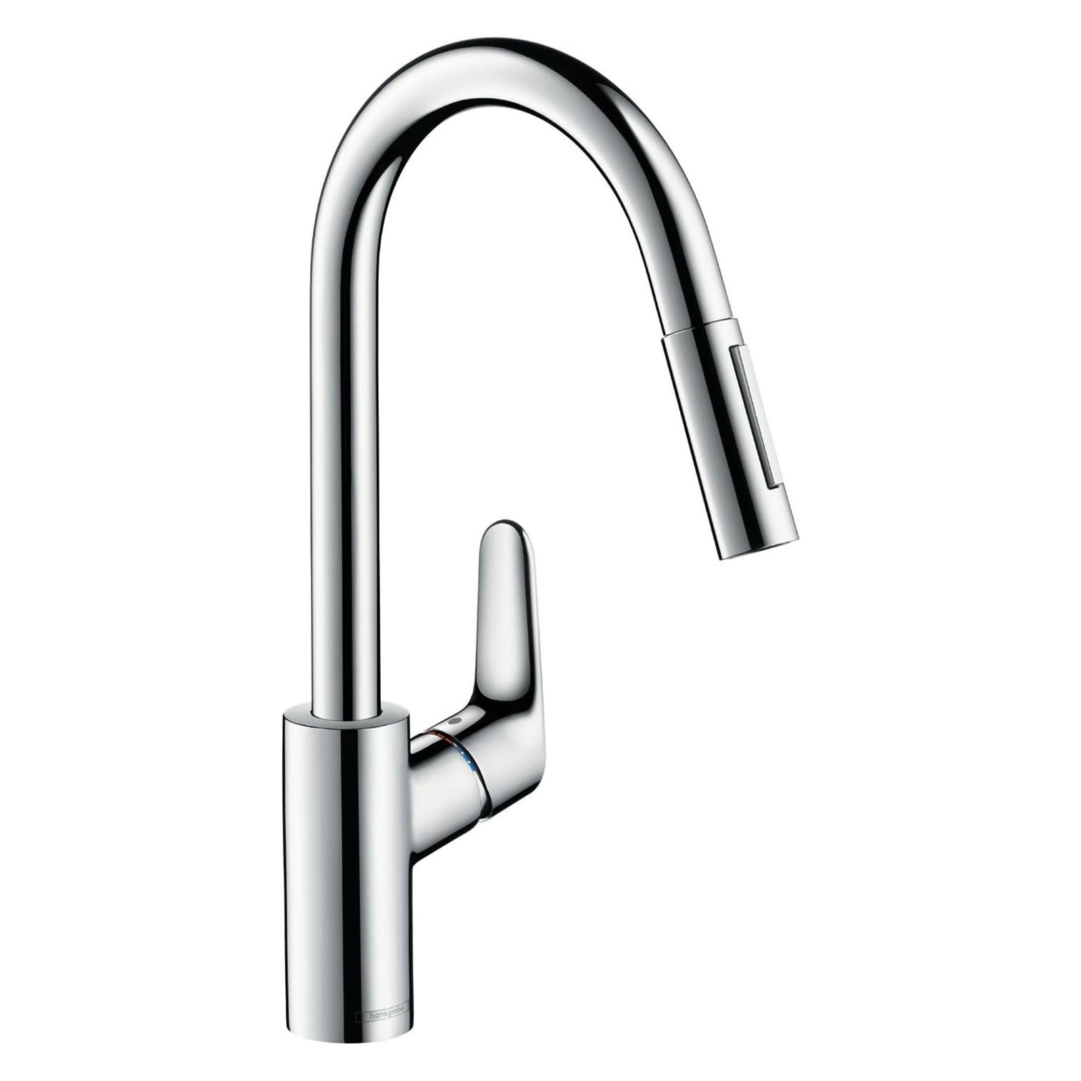 hansgrohe Focus M41 Einhebel-Küchenarmatur 240, Ausziehbrause, 2 Strahlarten (31815000)