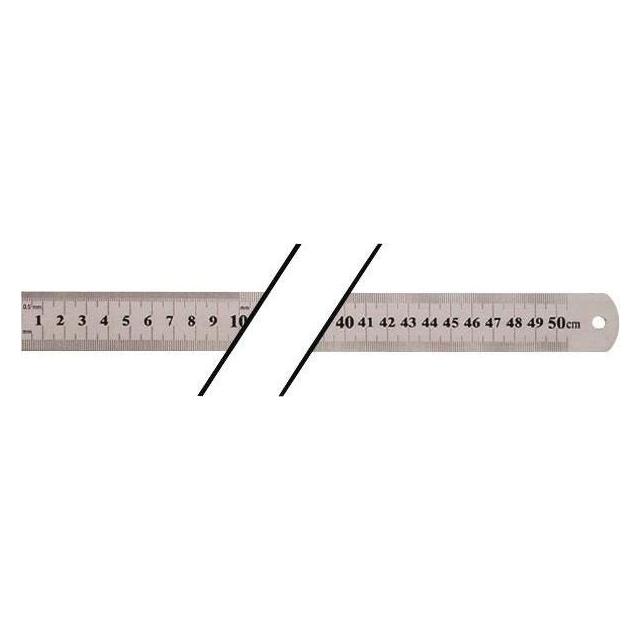 Tecwerk Stahlmassstab (50 cm, Stahl) (2000858800)