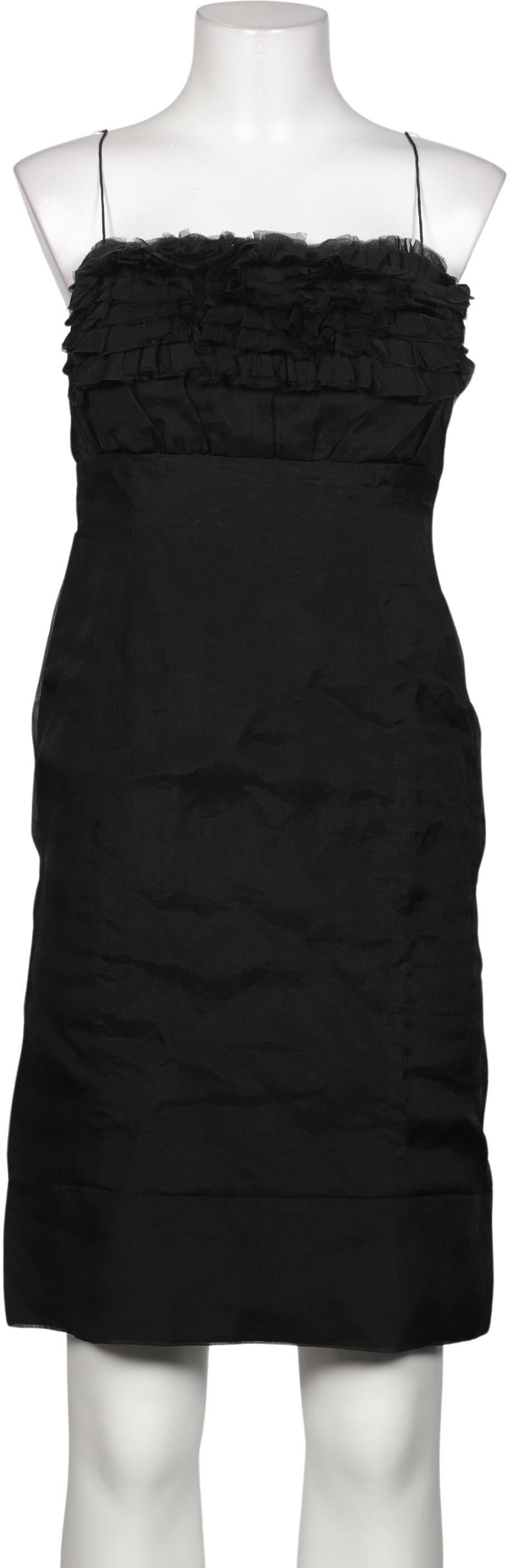 Rene Lezard Damen Kleid, Schwarz, Gr. EU 38, Seide - Second Hand