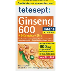 Tetesept Ginseng 600 30 ST