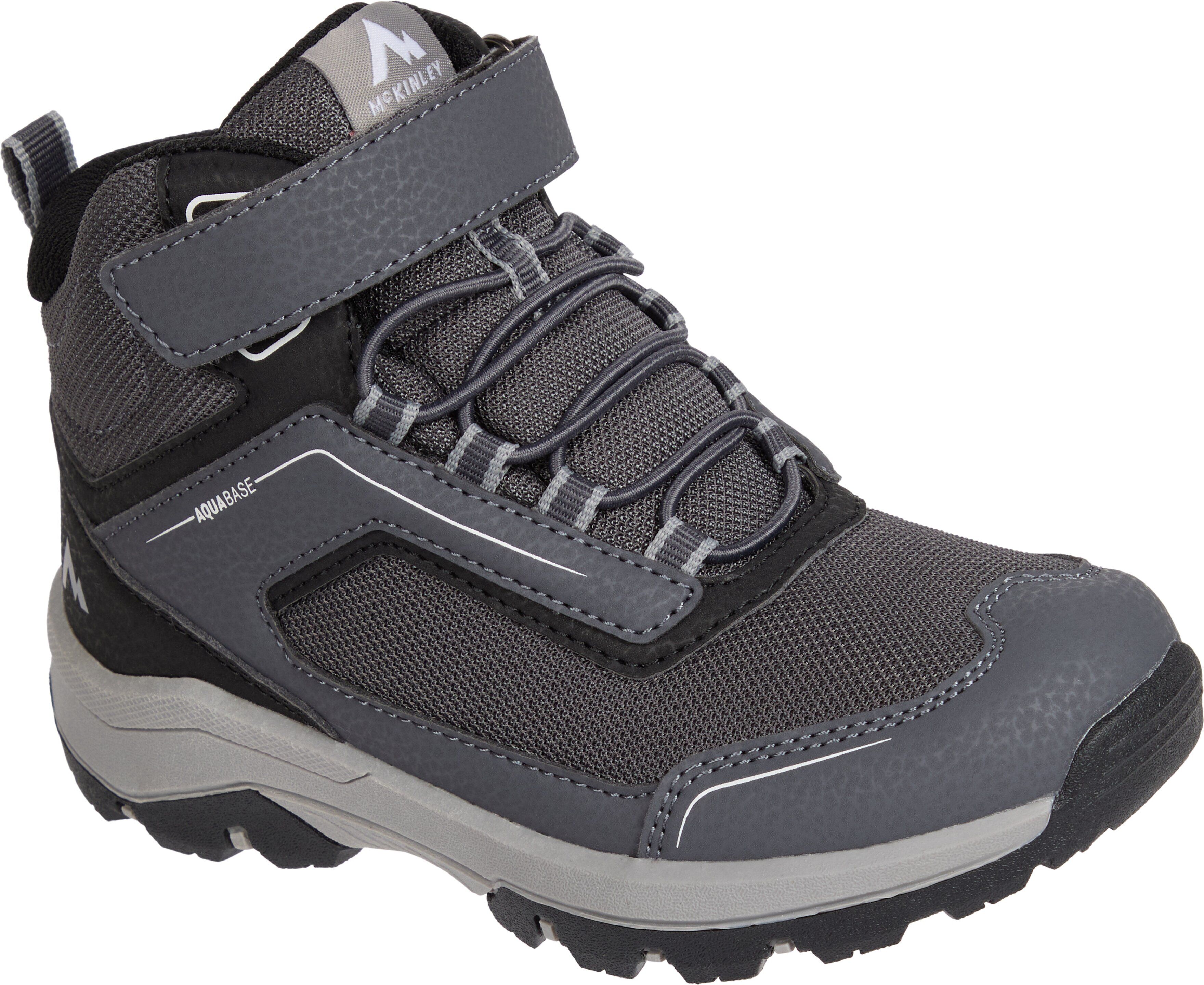 Wanderschuh MCKINLEY "Maine III MID AQB V/L", Kinder, Gr. 33, charcoal, Synthetik, Schuhe Wanderschuh charcoal 33