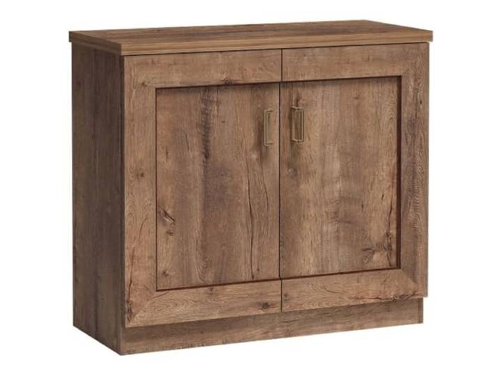 Lomadox Kommode Anrichte Schrank rustikal in Lefkas Eiche 2-türig 2 Türen 100x90x44 cm