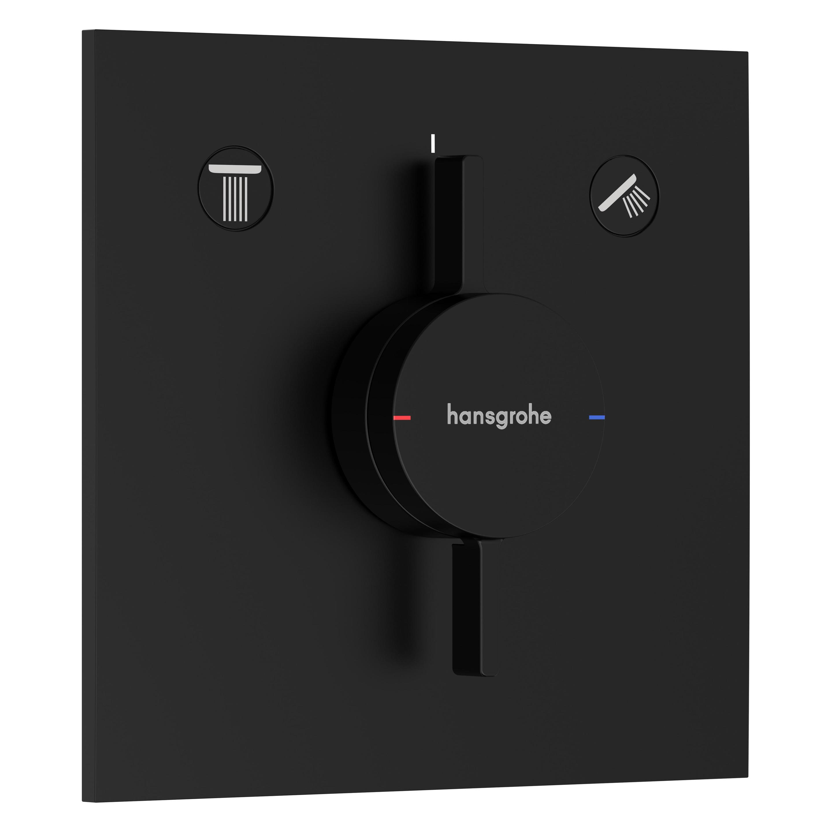 hansgrohe HG Mischer DuoTurn E Unterputz, 2 Verbraucher mattschwarz (75417670)