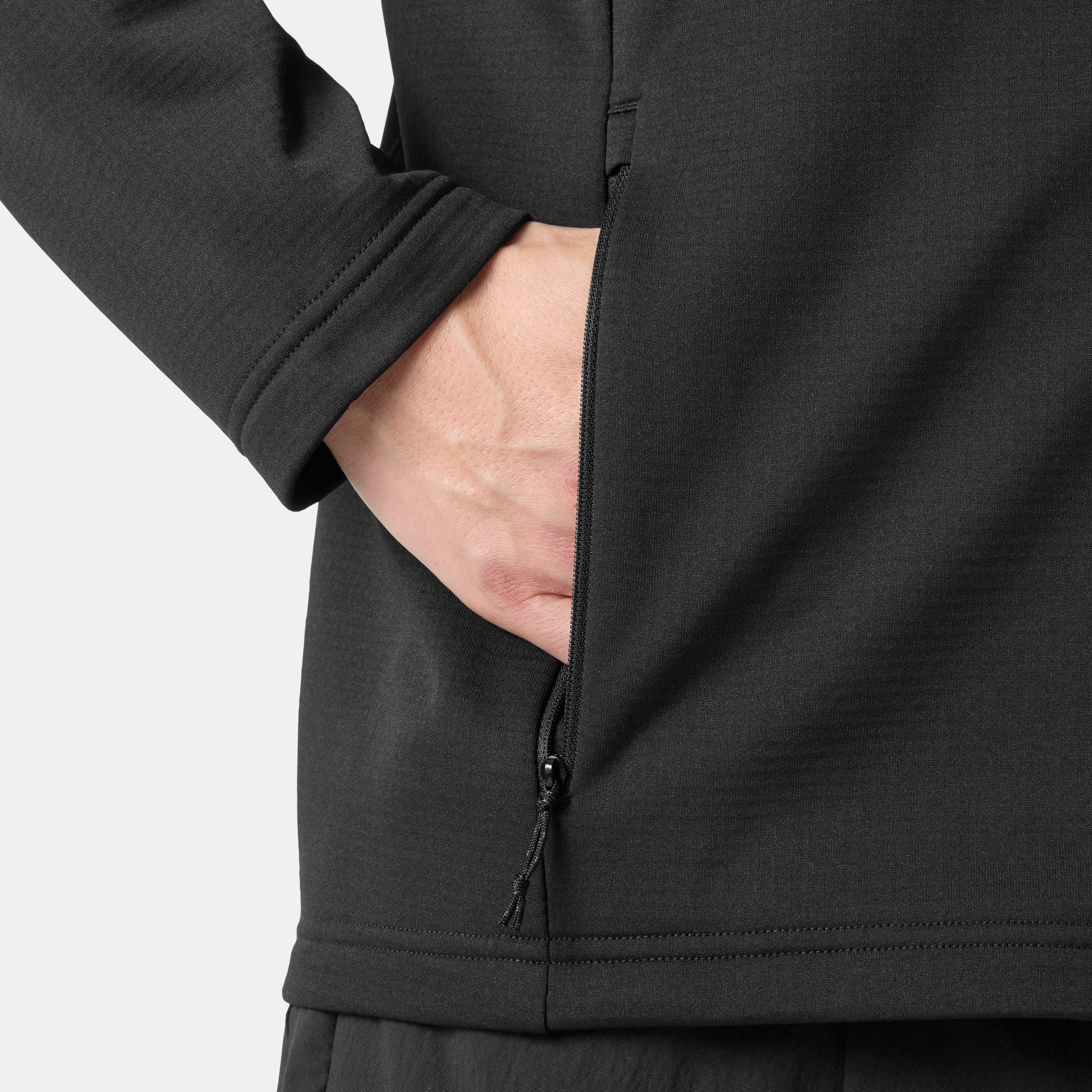Fleecejacke HELLY HANSEN "VERSALITE FLEECE JACKET", Herren, Gr. XXL, schwarz, Obermaterial: 94% Polyester, 6% Elasthan, normal, Jacken Fleecejacke schwarz XXL