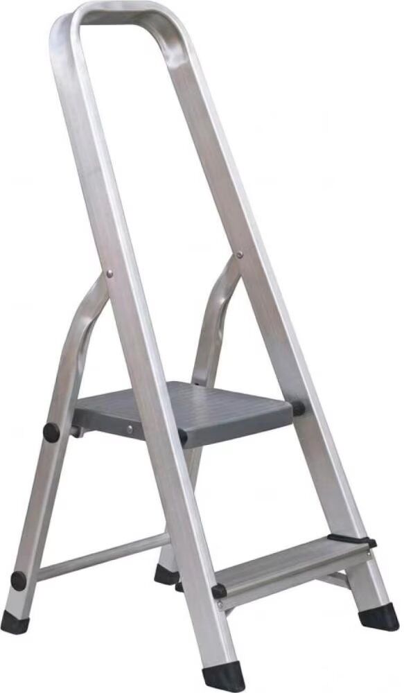 Kormax Escalera Plegable De Aluminio Gris Talla Única Unisex