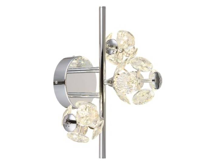 Applique murale LED pour salon Effet cristal Chromé Longueur 41 cm