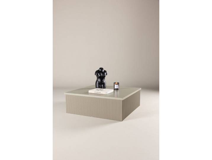 Venture Home Couchtisch Lenox, quadratischer Lounge-Couchtisch, 90 × 90 cm, Sofatisch, MDF, quadratisch, niedrig, geräumig, einladend