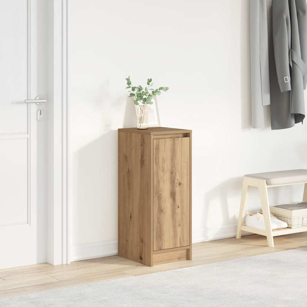vidaXL 3 Pair Shoe Storage Cabinet Artisan Oak 3