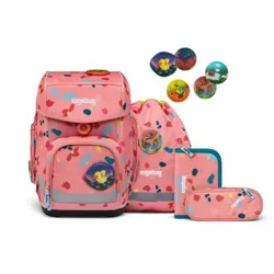 ergobag CUBE MAIN Schulrucksack-Set ZitronenfaltBär, 5-teilig