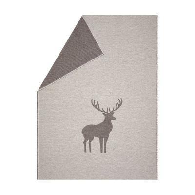 Flanelldecke 'Hirsch Struktur' (GRS)