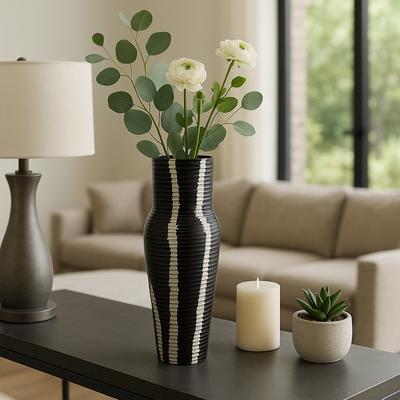 Sagebrook Home Aluminum Metal Balaz Asymmetrical Sculpted Vase