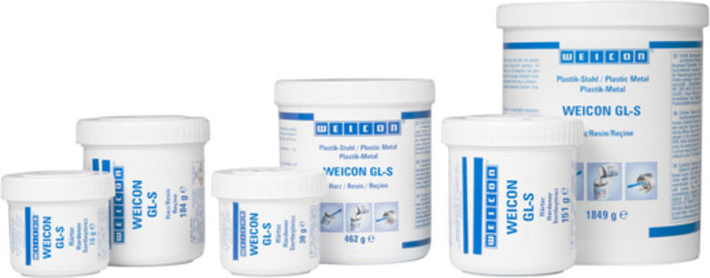 WEICON GL-S, mineralisch gefülltes Epoxidharz-System zur Verschleißschutzbeschichtung, langsame Aushärtung, 0,5 kg, grün (10060362)