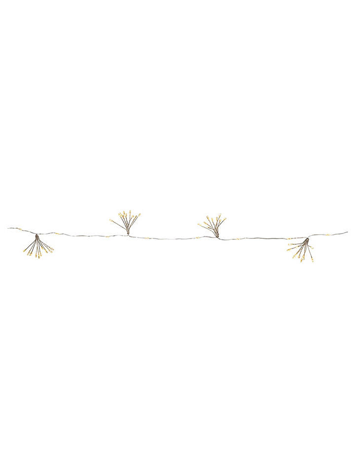 STAR Trading LED-Lichterkette "Dew Drop Flower" in Warmweiß - (L)140 cm - onesize