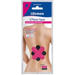 Lifemed Physio-Tapes 15 cm x 5 cm farbig sortiert "Unterer Rücken" 192 x 8 = 1536 Stück