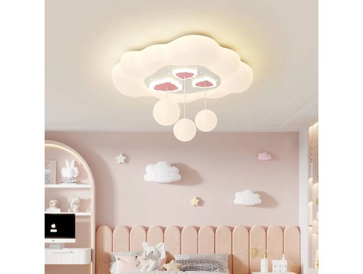 Créatif chambre d'enfants Protection des yeux nuage plafonnier 2025 nouveau dessin animé LED lustre garçons et filles chambre décor éclairage