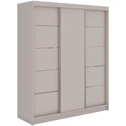 SCHWEBETÜRENSCHRANK mit Schubladen 180 - MACEDONIA - Kaschmir