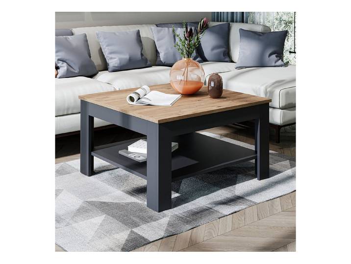 Roomart Wohnzimmertisch Couchtisch HELSINKI mit Ablageboden Wohnzimmertisch Sofatisch modern, Mit unterer Ablage, in zwei Formaten
