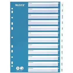 Leitz Kunststoffregister »1254« Jan.-Dez. A4 weiß, 22.5x29.7 cm