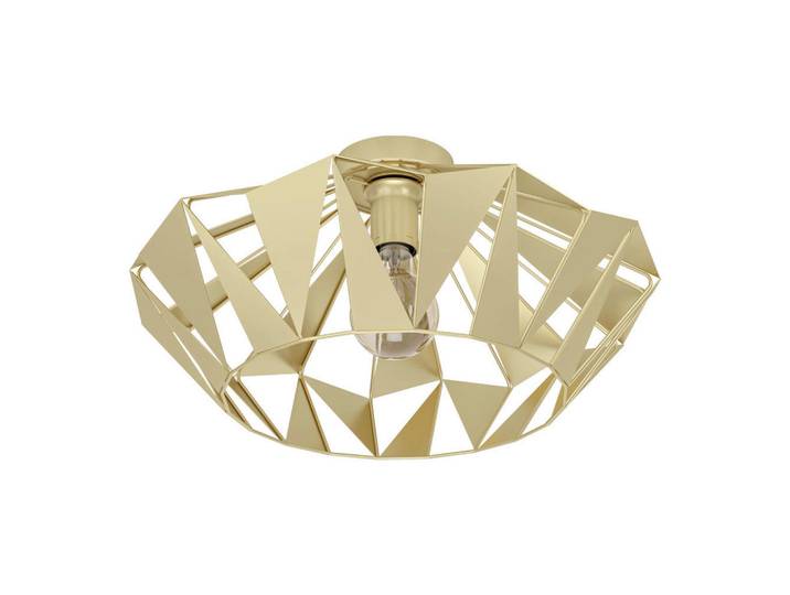 Eglo Deckenleuchte Carlton, Goldfarben, Metall, 23.5 cm, Lampen & Leuchten, Innenbeleuchtung, Deckenleuchten, Deckenleuchten