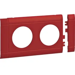 Hager Blende 2-fach STD OT 80mm rot