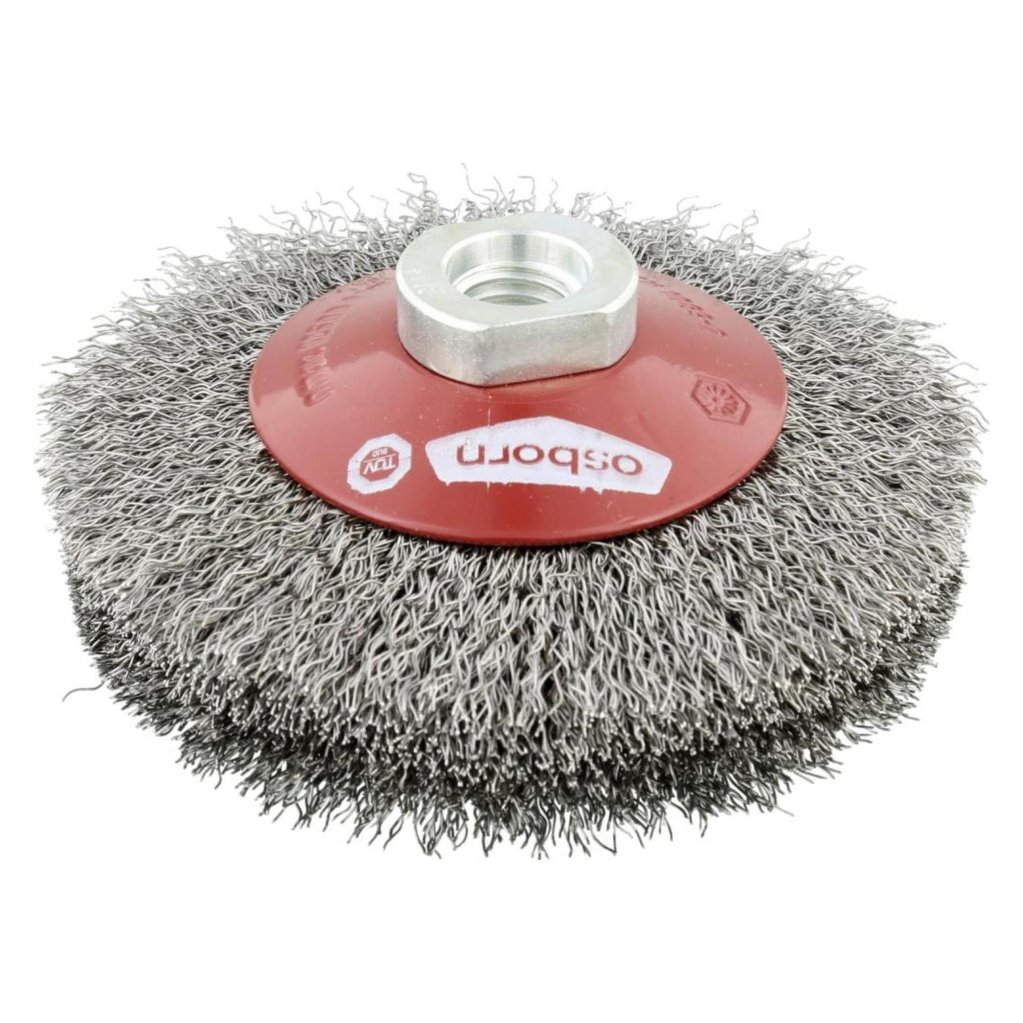 Magni Osborn 2512162 Kegelbürste M14 gewellt aus Stahldraht, 100 x 20 mm (4013349111432)