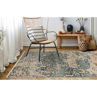 Teppich KAYOOM "Charu 300", blau, B:160cm H:3,5mm L:230cm, Polypropylen, Teppiche, Teppich