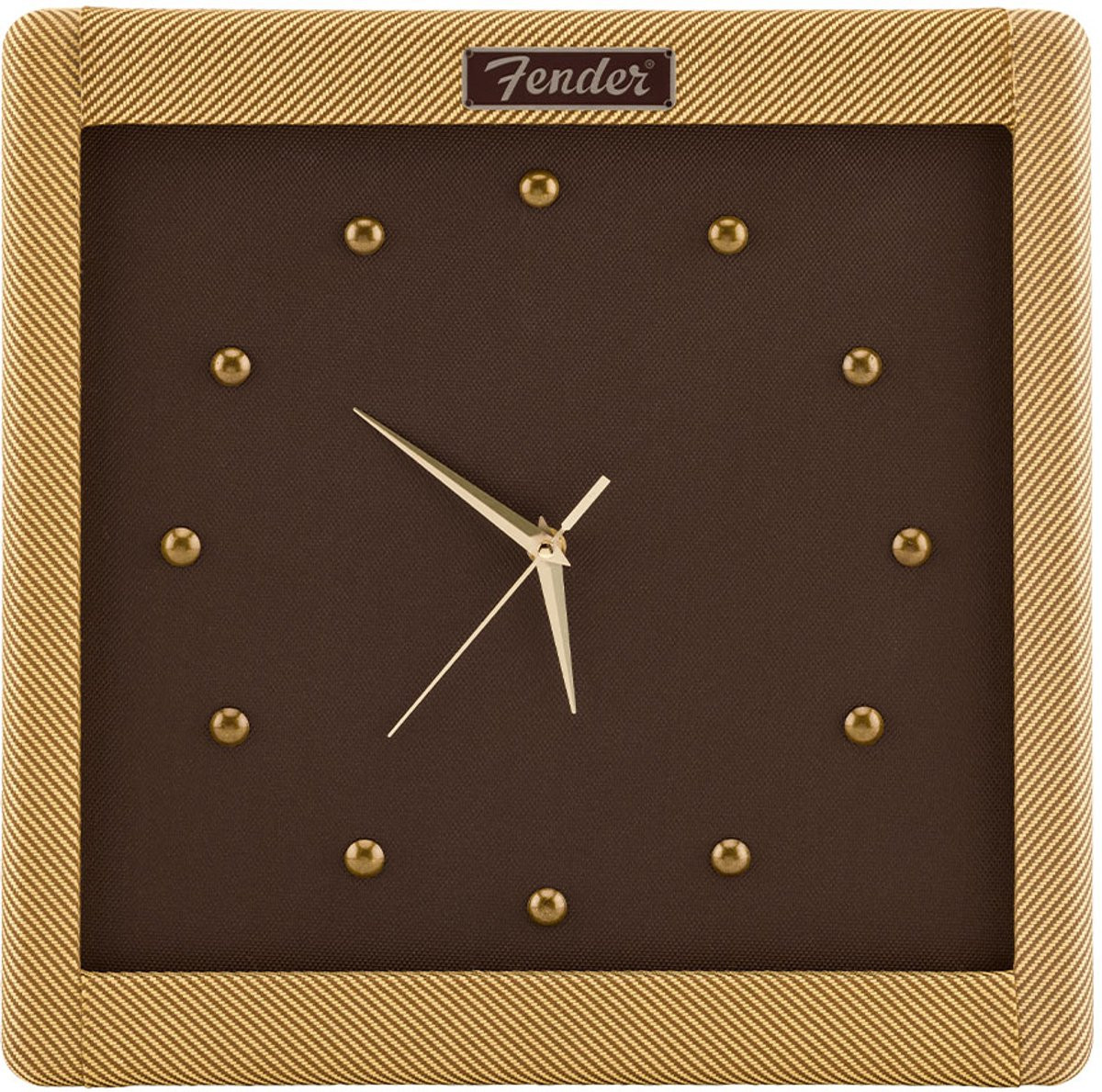 Fender Tweed Analoge Wandklok voor Volwassenen